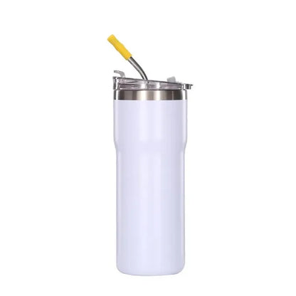 Insulated Auto Tumbler With Straw