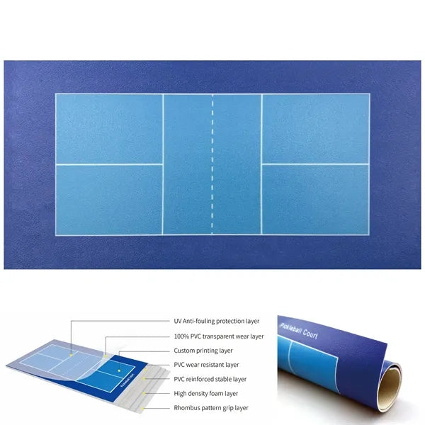 Indoor Pickleball Court (Full Color/Bleed to bleed)