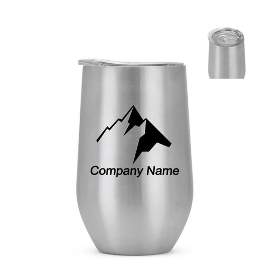 Homewares Double Wall Stainless Steel Stemless Wine Glass