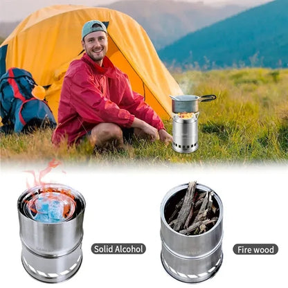 Portable Camping Stove Wood Mini