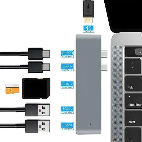 Portable Usb Type-C Hub Adaptor