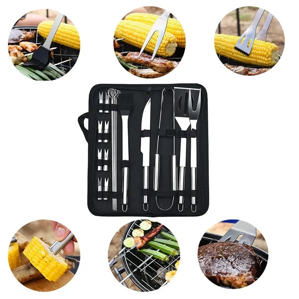 20 Pcs Grilling Accessories Bbq Grill Tools Set
