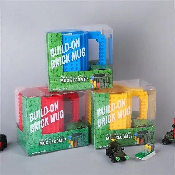 Funny Diy Novelty Cup With Building Blocks