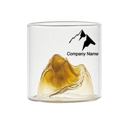 3D Mountain Glass Whiskey Cup