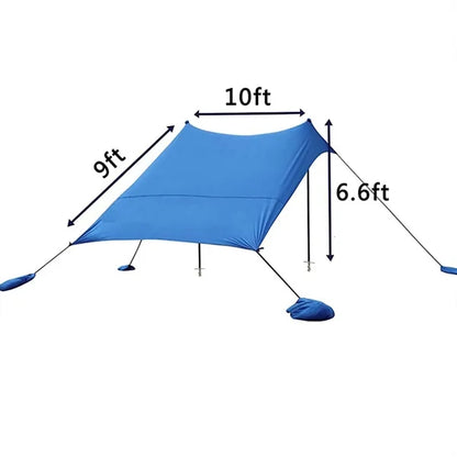 Sun Protection Pop-Up Beach Tent