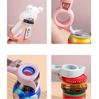 Multi-Purpose 4-In-1 Bottle Opener