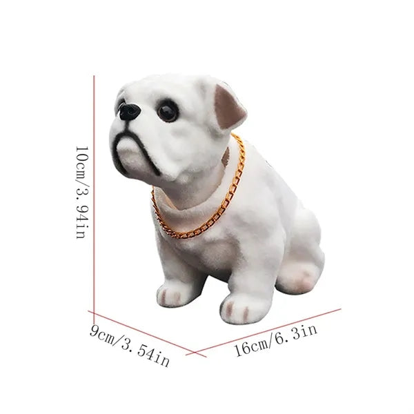 Car Shaking Head Nodding Bulldog Dog Decoration
