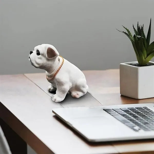 Car Shaking Head Nodding Bulldog Dog Decoration