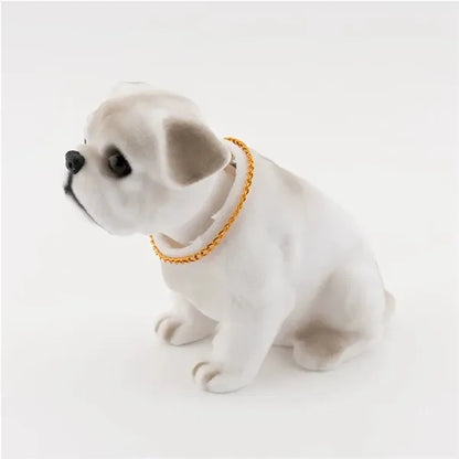 Car Shaking Head Nodding Bulldog Dog Decoration