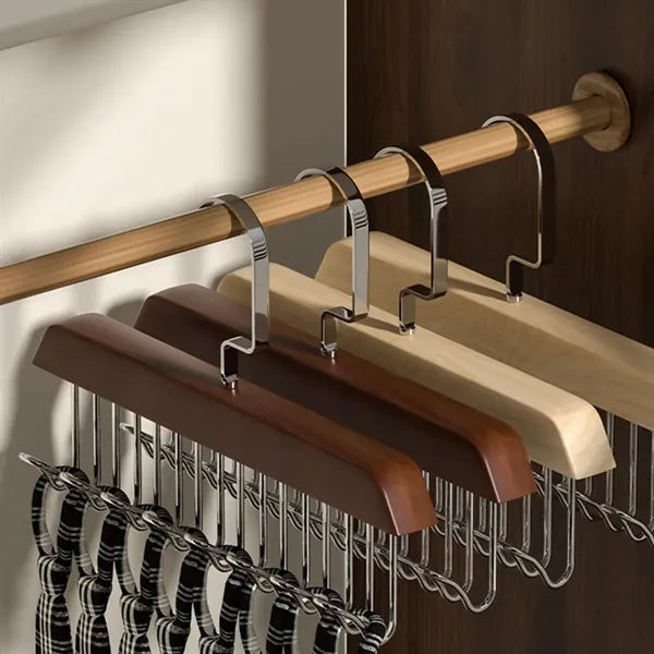 Multifunctional Wooden Cloth Hanger
