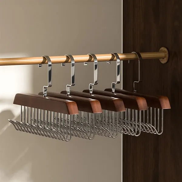 Multifunctional Wooden Cloth Hanger