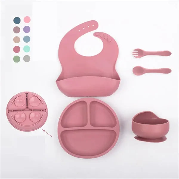 5-Piece Silicone Toddler Feeding Set