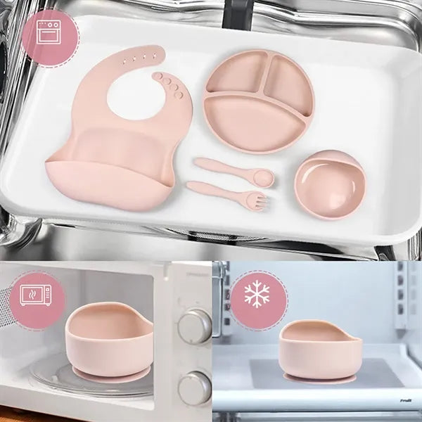 5-Piece Silicone Toddler Feeding Set