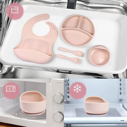 5-Piece Silicone Toddler Feeding Set