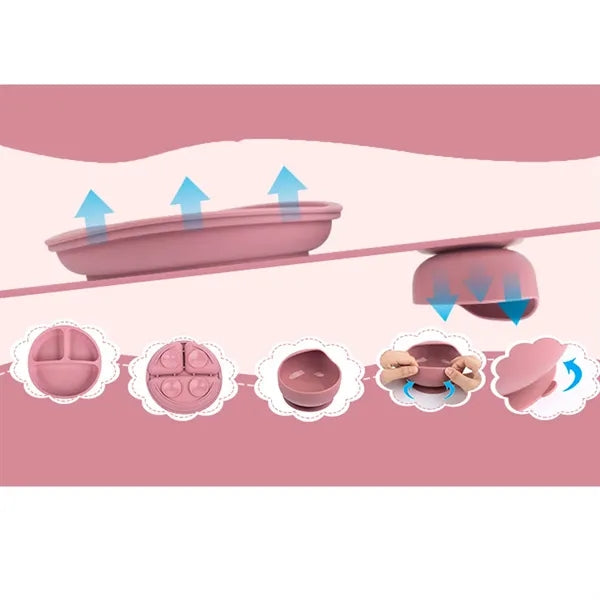 5-Piece Silicone Toddler Feeding Set