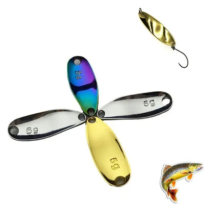 Roadrunner Fake Bait Willow Leaf Spoon Sequins Nude