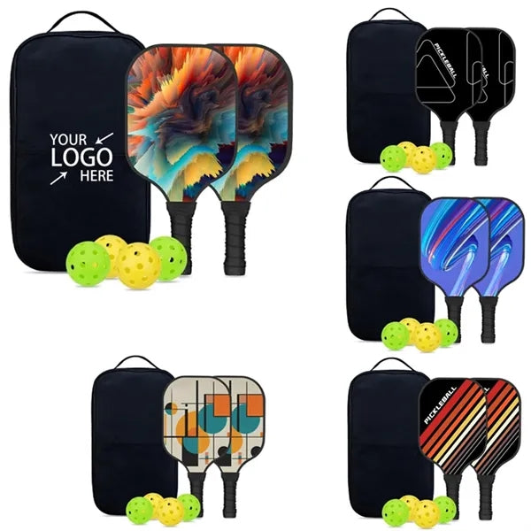 Fiberglass Face Pickleball Racket with Balls And Bag