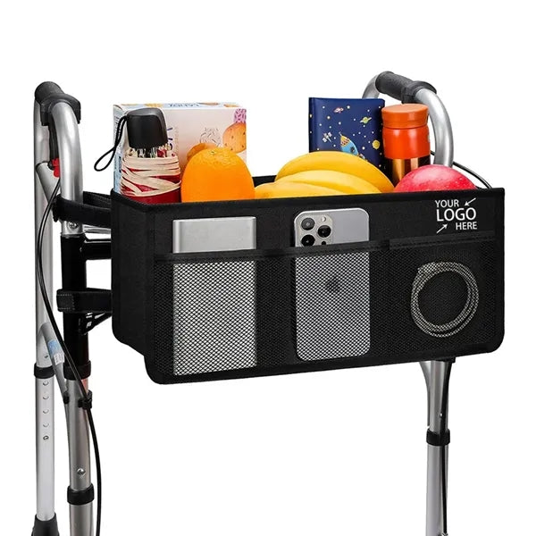 Large Capacity Foldable Walker Basket Bag