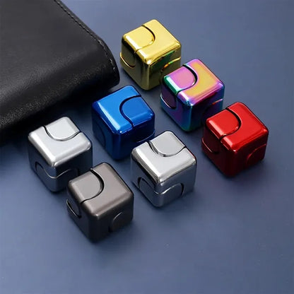 Colorful Alloy Fidget Spinner Cube
