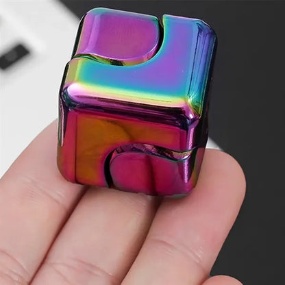 Colorful Alloy Fidget Spinner Cube