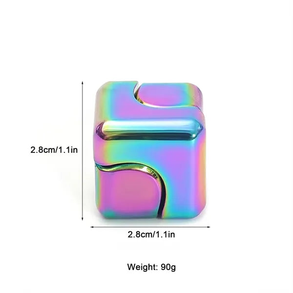 Colorful Alloy Fidget Spinner Cube