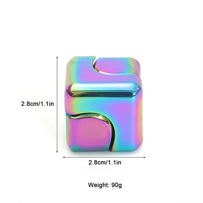 Colorful Alloy Fidget Spinner Cube