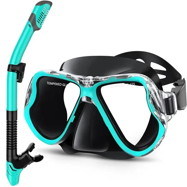 Swim Dry Snorkel Set HD Dive Mask Easy-Breath Anti-fog