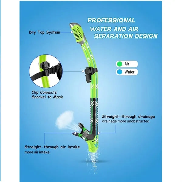 Swim Dry Snorkel Set HD Dive Mask Easy-Breath Anti-fog