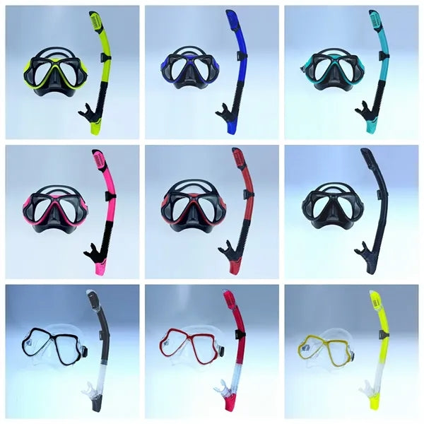 Swim Dry Snorkel Set HD Dive Mask Easy-Breath Anti-fog