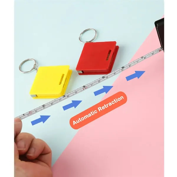 Compact Retractable Tape Measure with Level