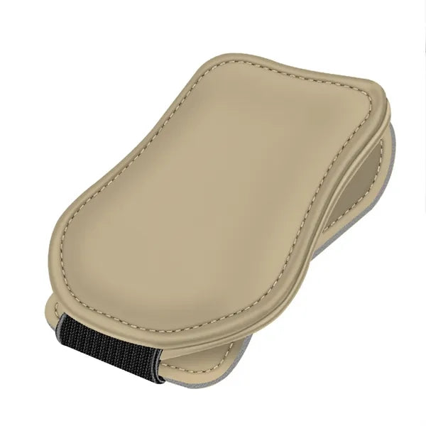 Magnetic Leather Sunglasses Holder for Car Visor