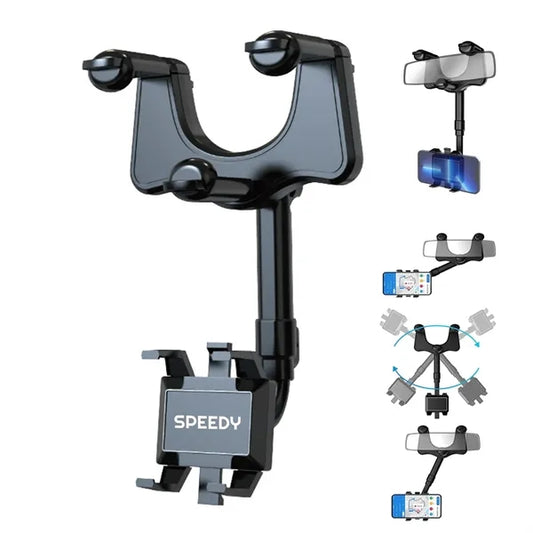 Rearview Mirror Phone Holder