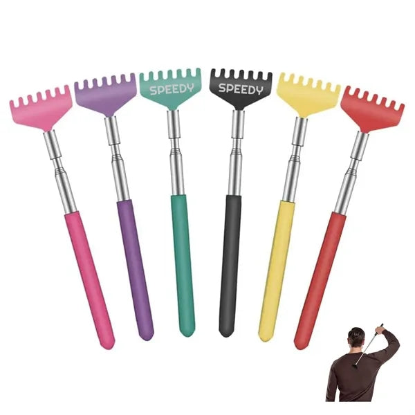 Extendable Metal Back Scratchers with Rubber Handles