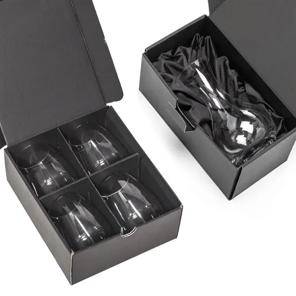 RIEDEL Merlot Decanter & Stemless Wine Set