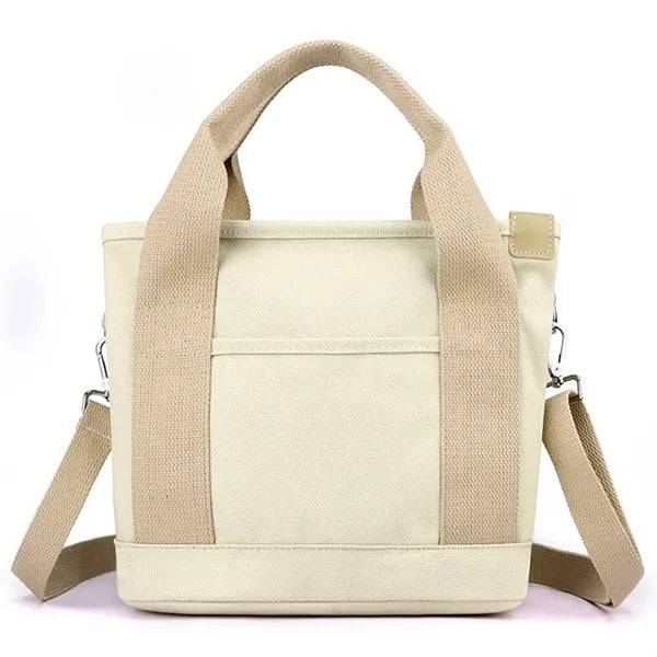 Women's Canvas Tote Handbag-Casual Shoulder & Crossbody