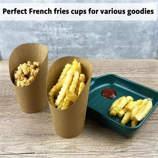 Custom Disposable Paper French Fry Cups