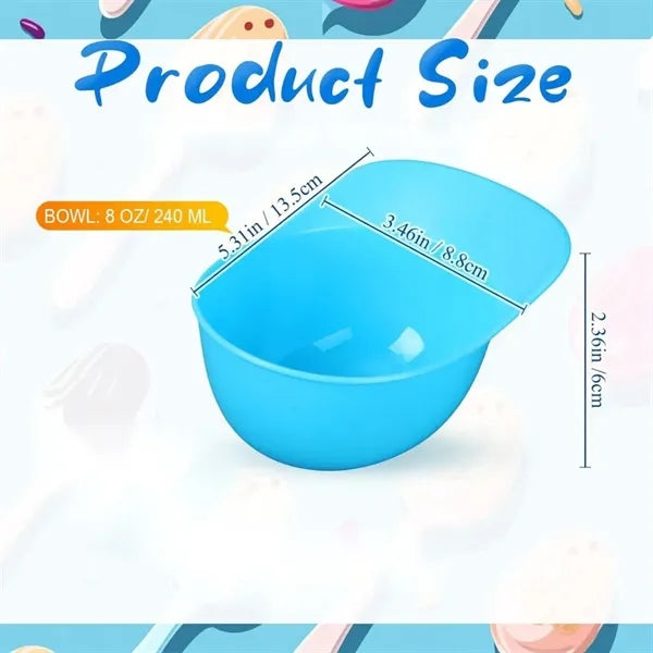 8oz Baseball Helmet Ice Cream Bowls Dessert Cups