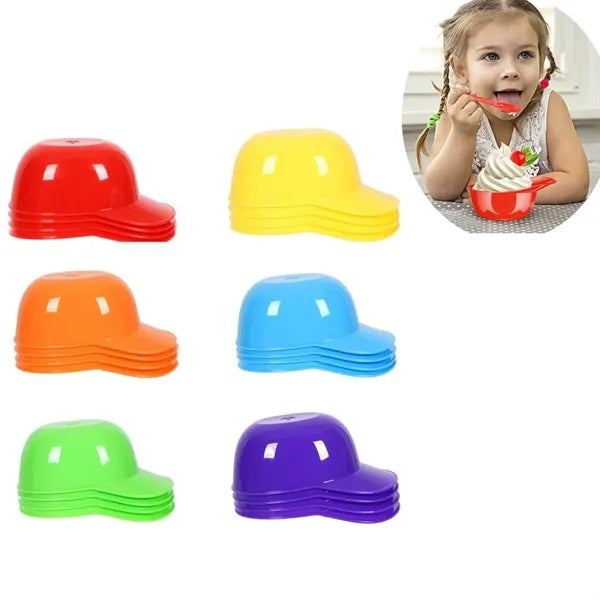 8oz Baseball Helmet Ice Cream Bowls Dessert Cups