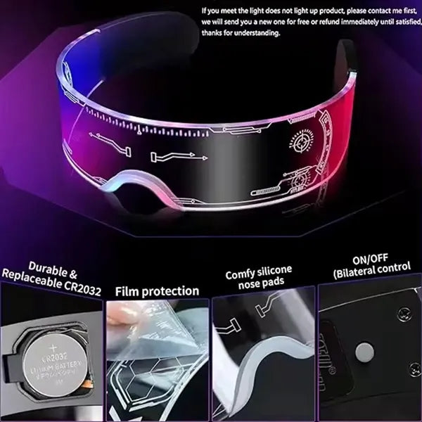 Cyberpunk Futuristic style Glasses