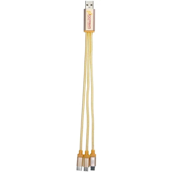 Metallic 3-in-1 Charging Cable