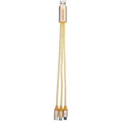 Metallic 3-in-1 Charging Cable
