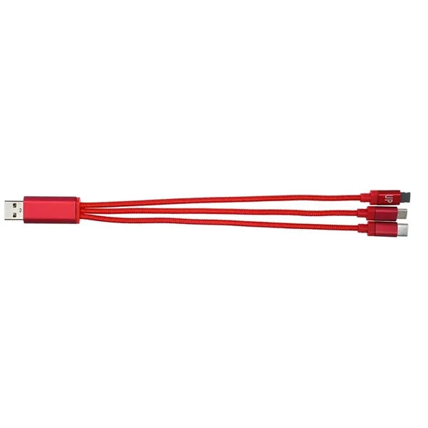 Metallic 3-in-1 Charging Cable