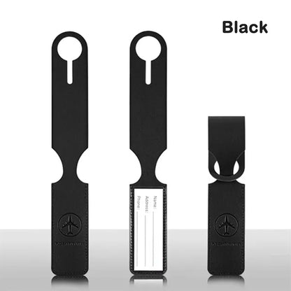 Premium PU Leather Luggage Handle Wrap Tags