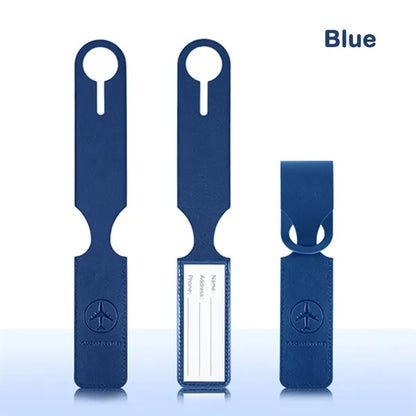 Premium PU Leather Luggage Handle Wrap Tags