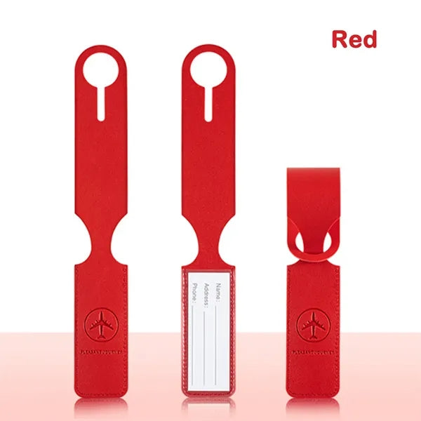 Premium PU Leather Luggage Handle Wrap Tags