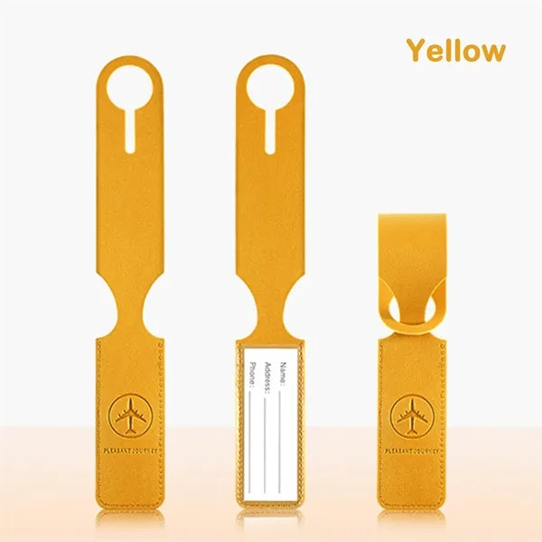 Premium PU Leather Luggage Handle Wrap Tags