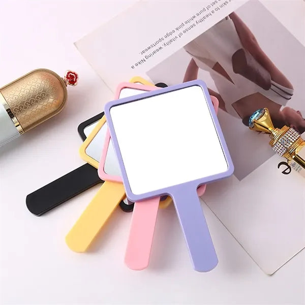 Square Handheld Makeup Mirror