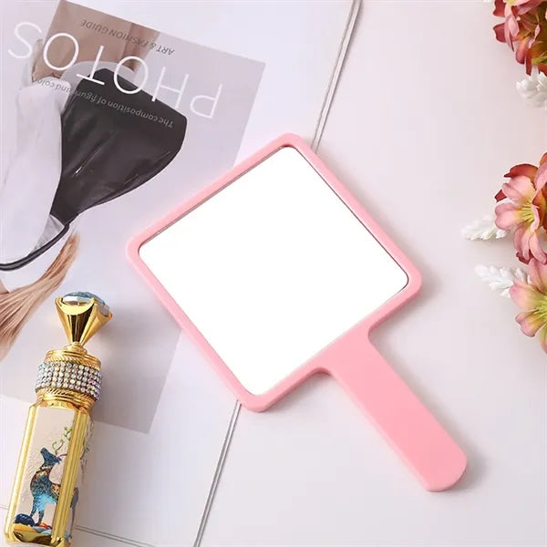 Square Handheld Makeup Mirror
