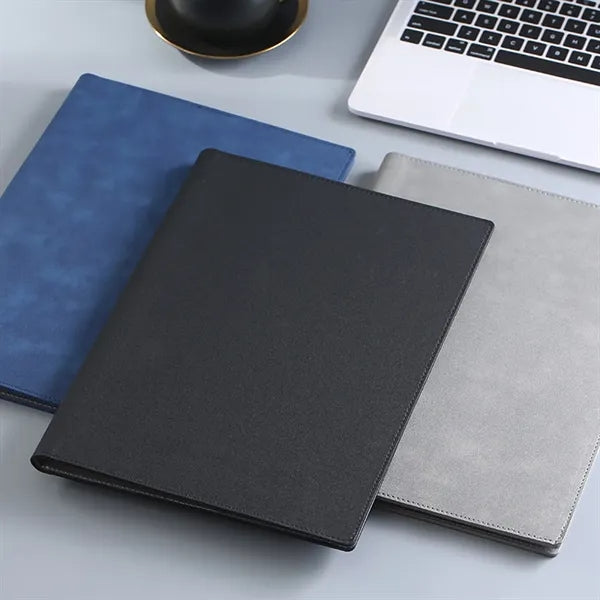 A4 PU Leather Magnetic Folder with Pockets