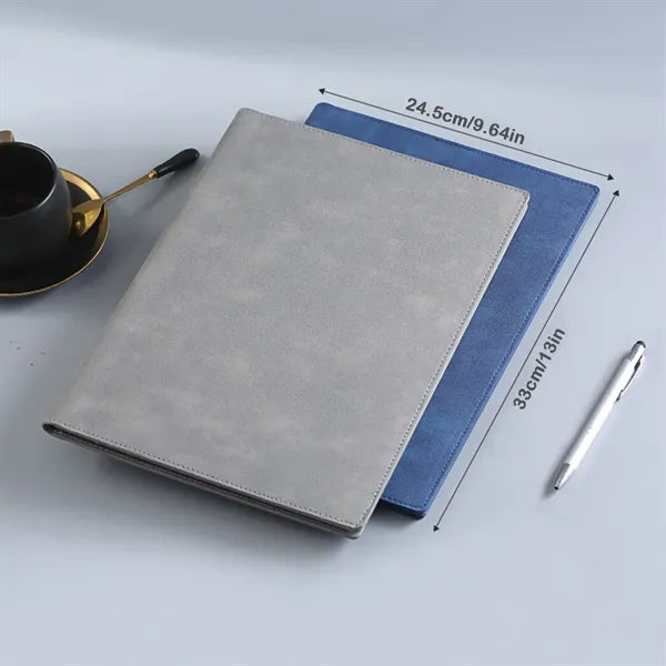 A4 PU Leather Magnetic Folder with Pockets